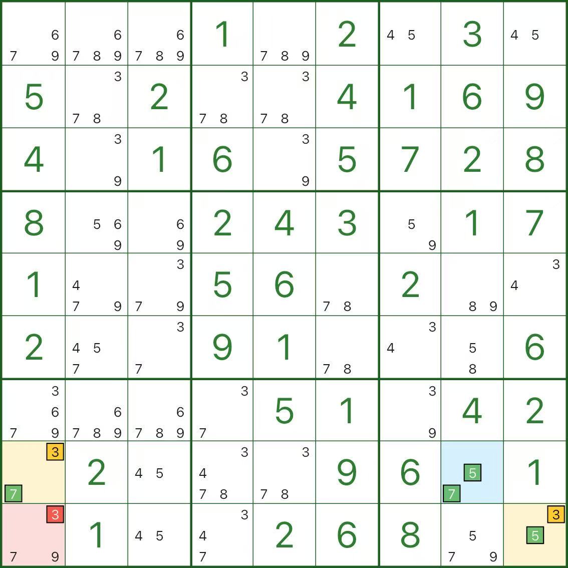 XY翼示例 A